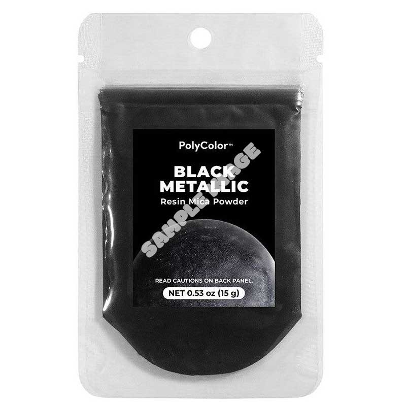 Alumilite Black Glitter Metallic Pigment Powder (15g) image 0