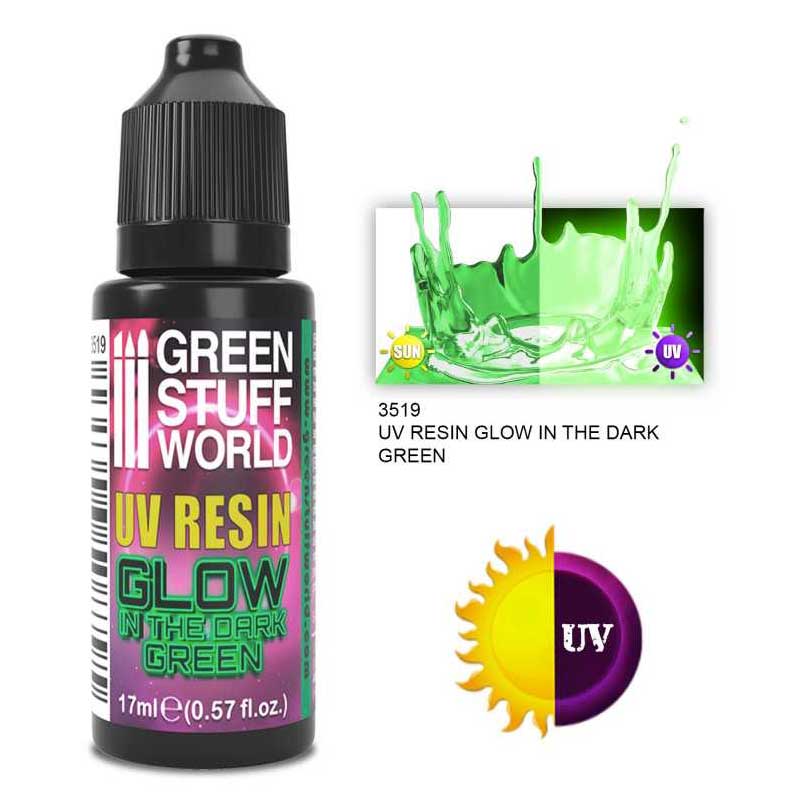 Green Stuff World - UV Resin Green - Glow In The Dark (17ml) image 0