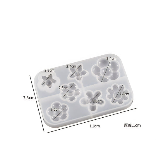 Mini Flower Charm Silicone Mould image 1