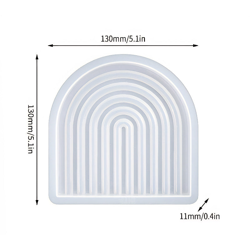 Arched Ribbed Tray Silicone Mould image 3
