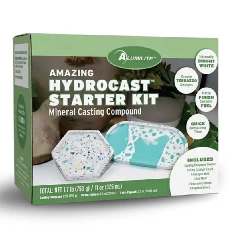 Alumilite HydroCast Mineral Casting Compound Starter Kit image 0