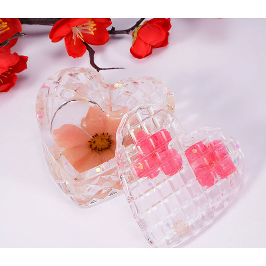 Heart-Shaped Lidded Box Silicone Mould image 1