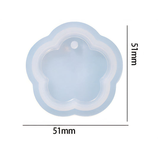 Flower Pendant Silicone Mould 51mm x 51mm image 1
