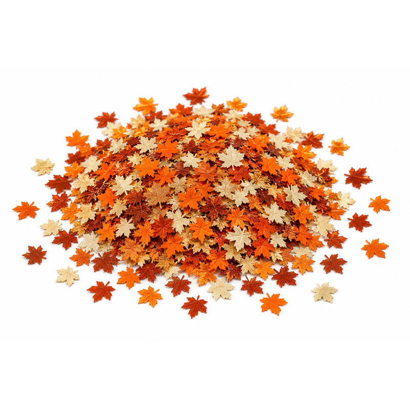Orange and Gold Star Confetti - 10g