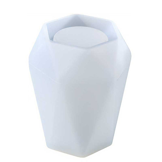 Geometric Faceted Pot Silicone Mould (85mm x 102mm) image 0