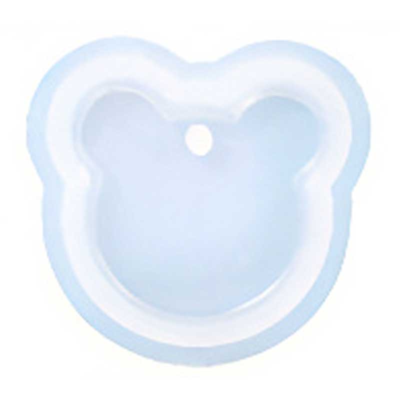 Bear Face Pendant Silicone Mould 51mm x 50mm image 0