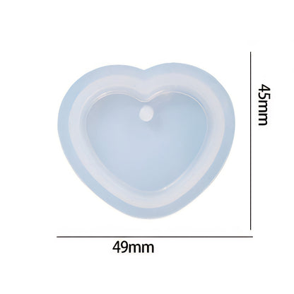 Heart Pendant Silicone Mould 49mm x 45mm image 1