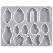 Organic Teardrop Charm Silicone Mould image 0