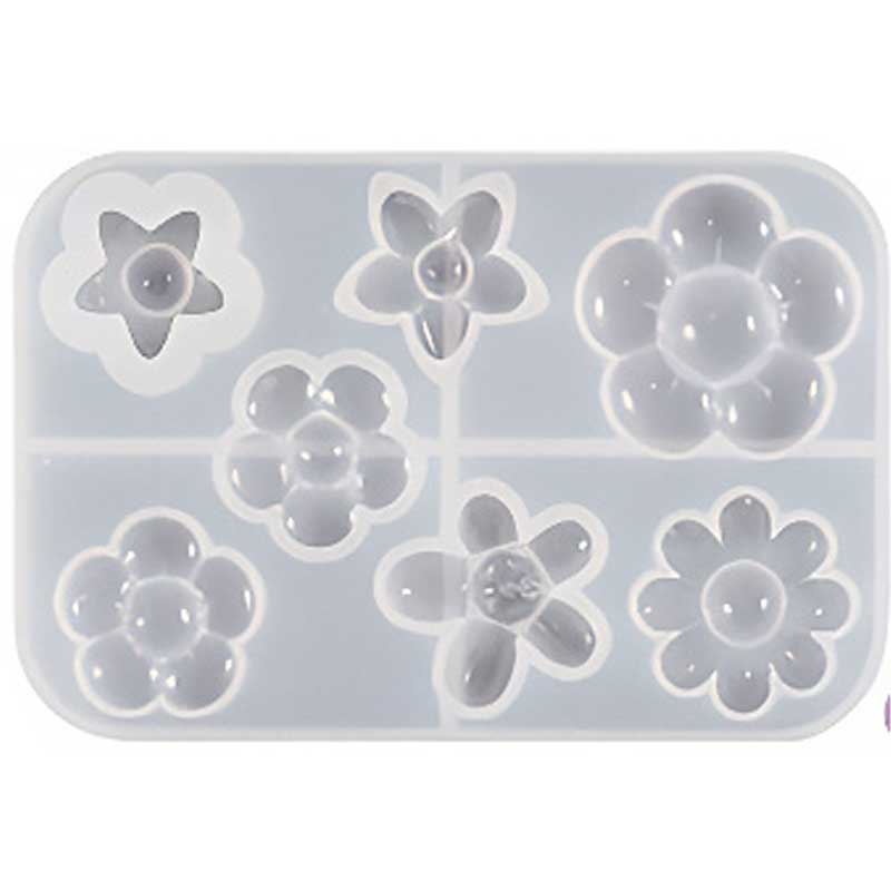 Mini Flower Charm Silicone Mould image 0