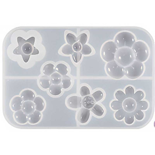 Mini Flower Charm Silicone Mould image 0