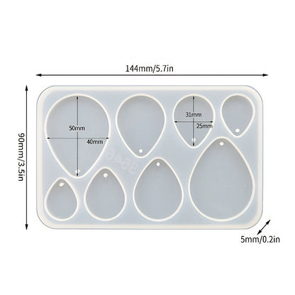 Teardrop Pendant Silicone Mould image 0