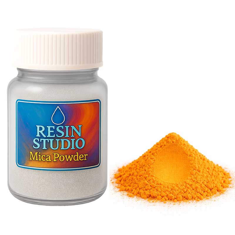 Orange Yellow Mica Powder image 0