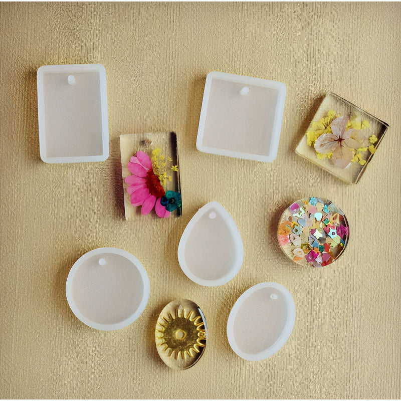 Small Pendant Shape Silicone Mould Set image 3