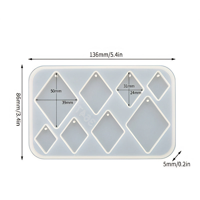Diamond Pendant Silicone Mould image 0