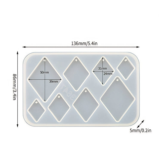 Diamond Pendant Silicone Mould image 0