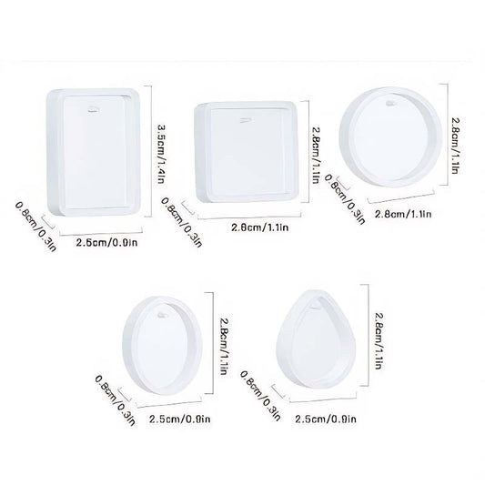 Small Pendant Shape Silicone Mould Set image 1