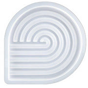 Spiral Ribbed Round Tray Silicone Mould image 0