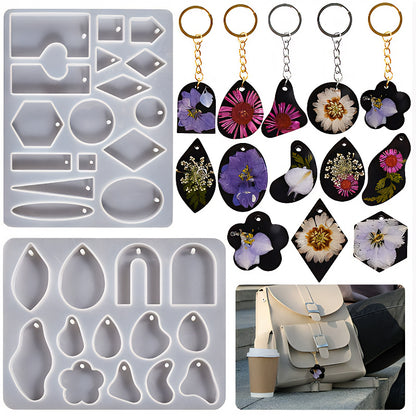 Mixed Geometric Charm Silicone Mould image 3