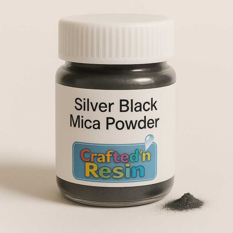 Silver Black Mica Powder image 0