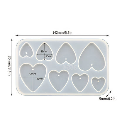 Heart Pendant Silicone Mould image 0