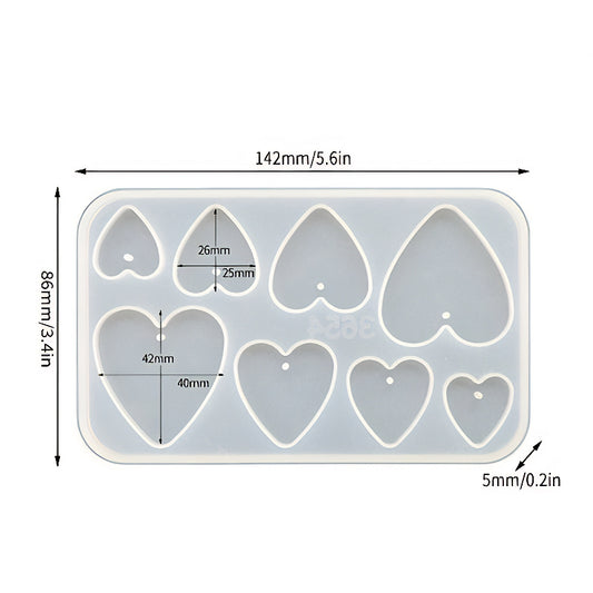 Heart Pendant Silicone Mould image 0