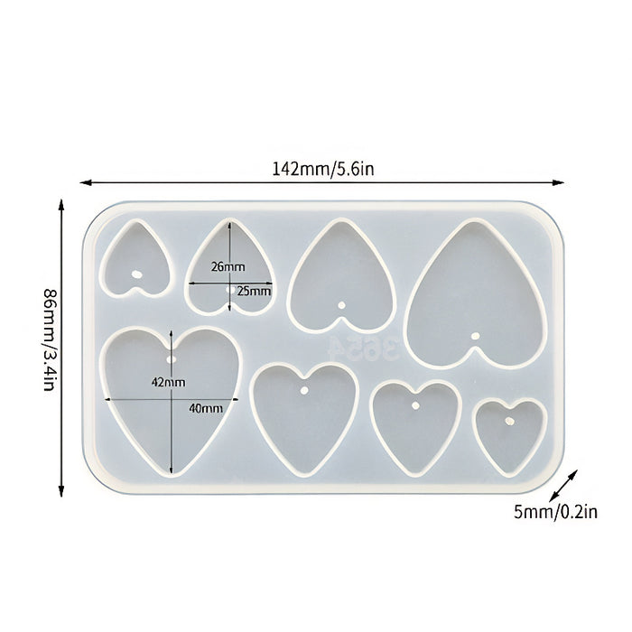 Heart Pendant Silicone Mould image 0