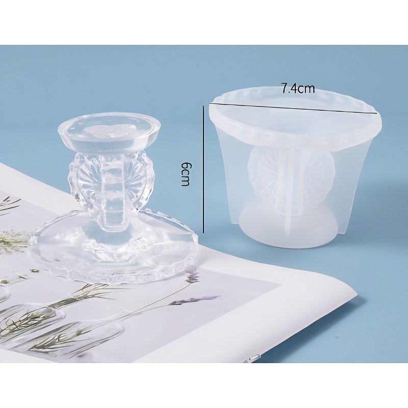 Decorative Footed Container Silicone Mould image 2