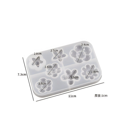 Mini Flower Charm Silicone Mould image 1