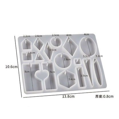 Mixed Geometric Charm Silicone Mould image 1