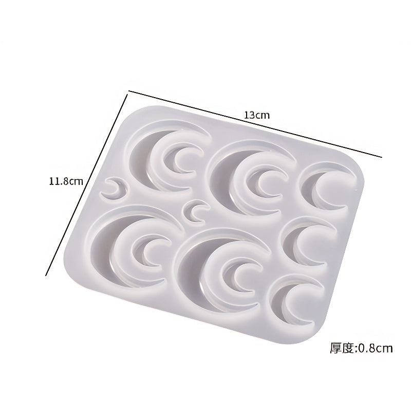 Crescent Moon Silicone Mould image 1