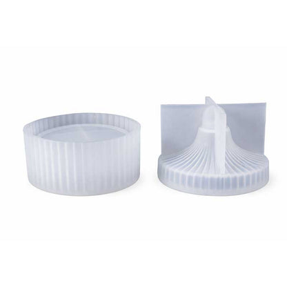 Ribbed Lidded Jar Silicone Mould image 0