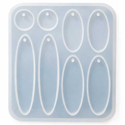 Elongated Oval Jewellery Silicone Mould image 0