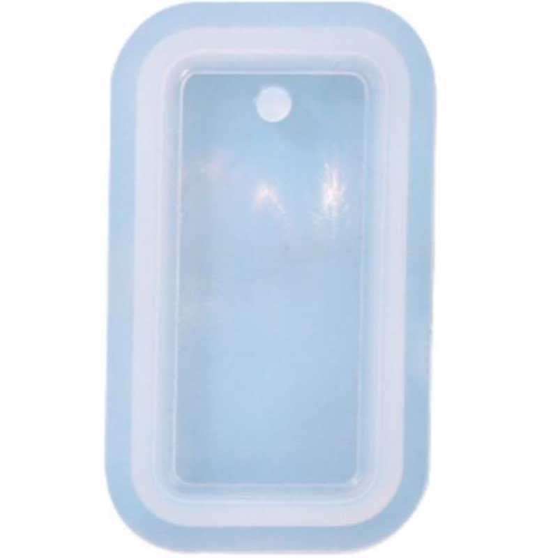 Rectangle Pendant Silicone Mould 63mm x 37mm image 0