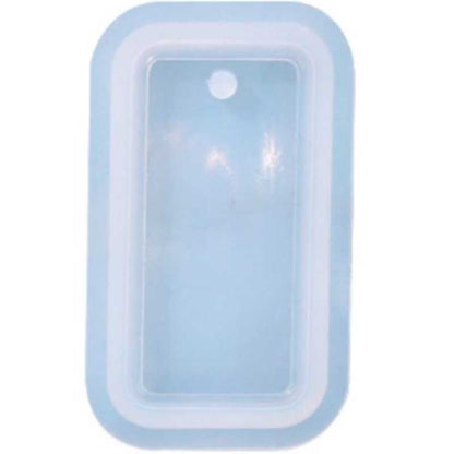 Rectangle Pendant Silicone Mould 63mm x 37mm image 0