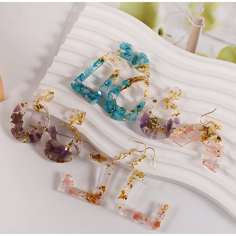 Mixed Oval and Rectangle Charm Silicone Mould image 5
