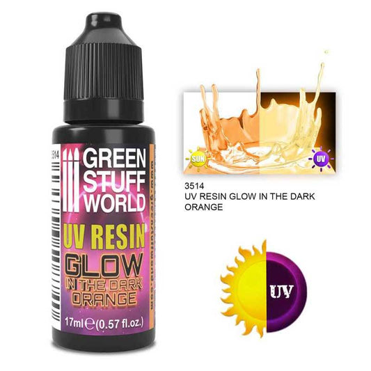 Green Stuff World - UV Resin Orange - Glow In The Dark (17ml) image 0