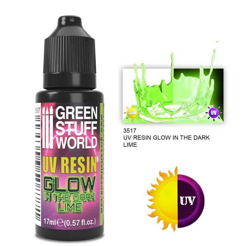 Green Stuff World - UV Resin Lime - Glow In The Dark (17ml) image 0