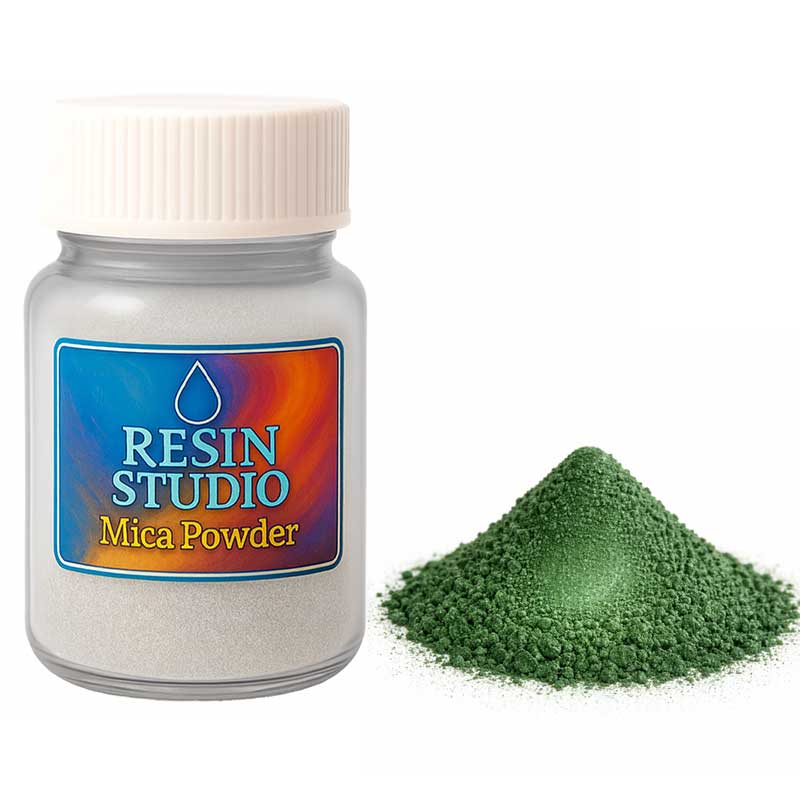 Dark Green Mica Powder image 0