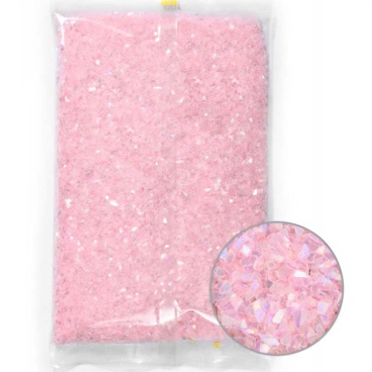 Pink Iridescent Glass Flakes (450g) RS2010 image 0