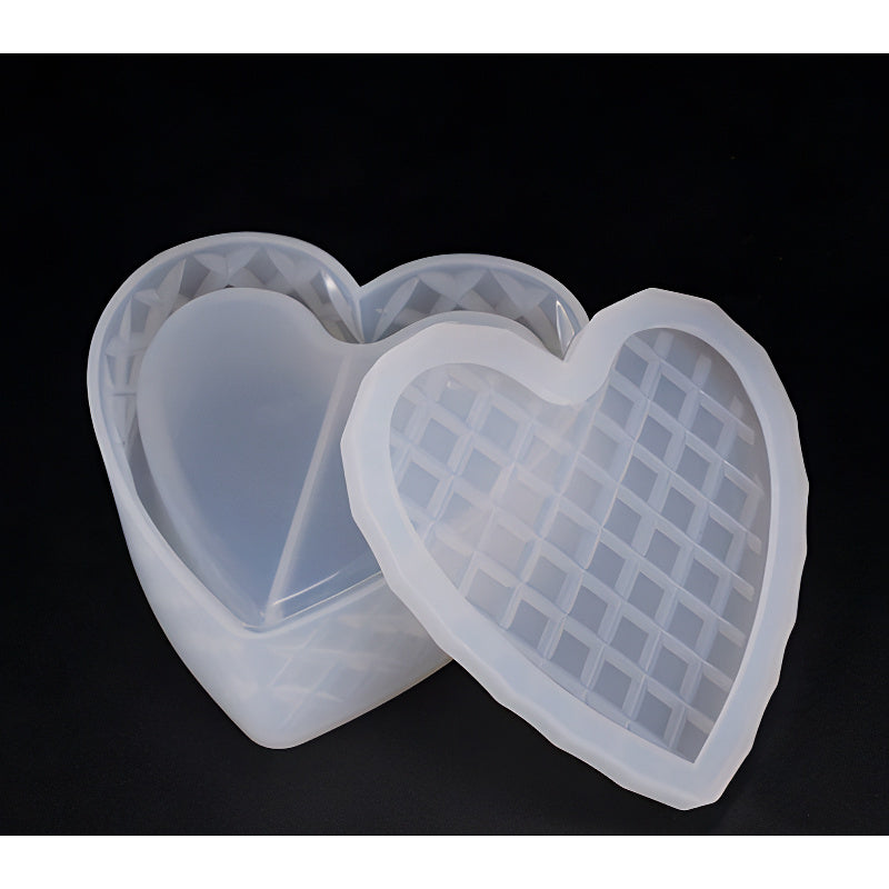 Heart-Shaped Lidded Box Silicone Mould image 3