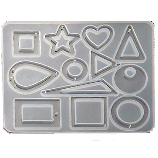 Mixed Geometry Pendant Silicone Mould image 0