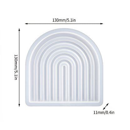 Arched Ribbed Tray Silicone Mould image 3
