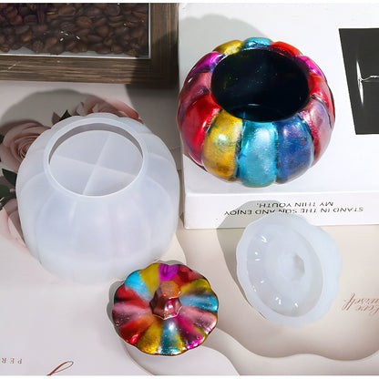 Ribbed Round Container Silicone Mould image 4