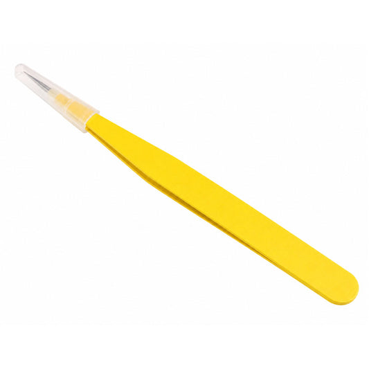 Yellow Straight Tweezers RS2052 image 0