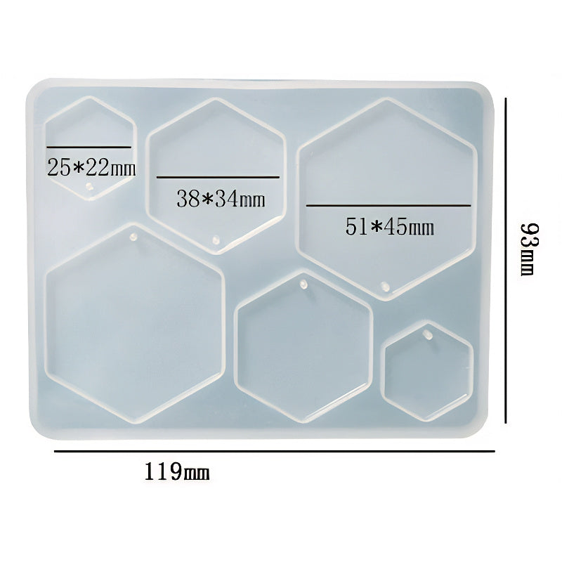 Hexagon Jewellery Silicone Mould image 1