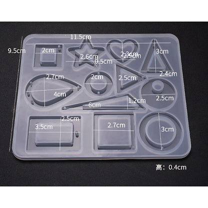 Mixed Geometry Pendant Silicone Mould image 1