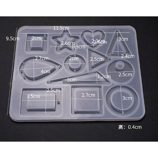 Mixed Geometry Pendant Silicone Mould image 1