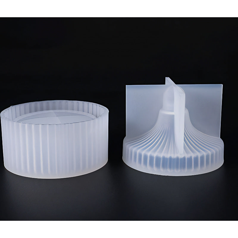 Ribbed Lidded Jar Silicone Mould image 2