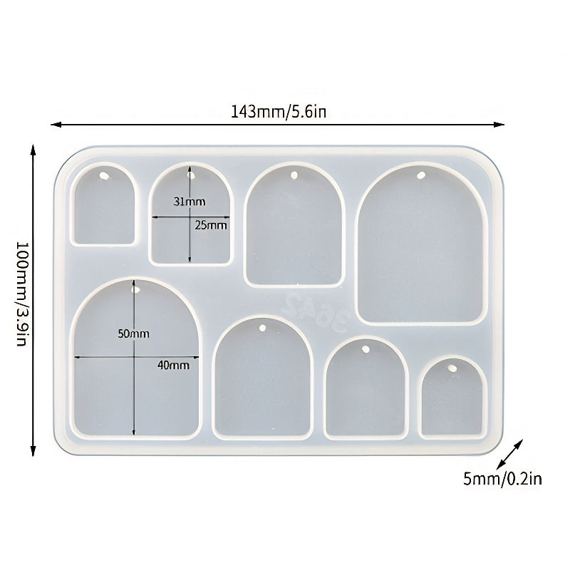 Arch Pendant Silicone Mould image 0