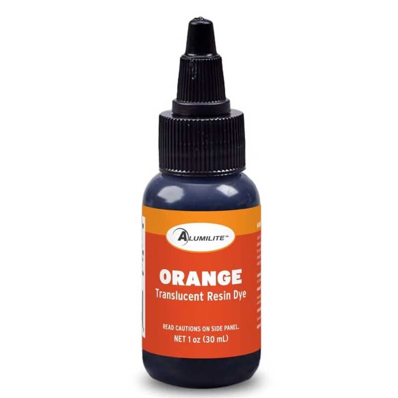 Alumilite Translucent Orange Liquid Epoxy Dye (1oz) image 0